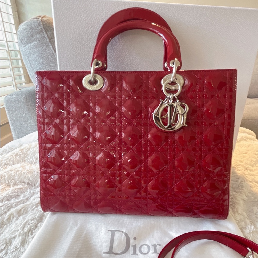 Lady Dior handbag large 99.9% new